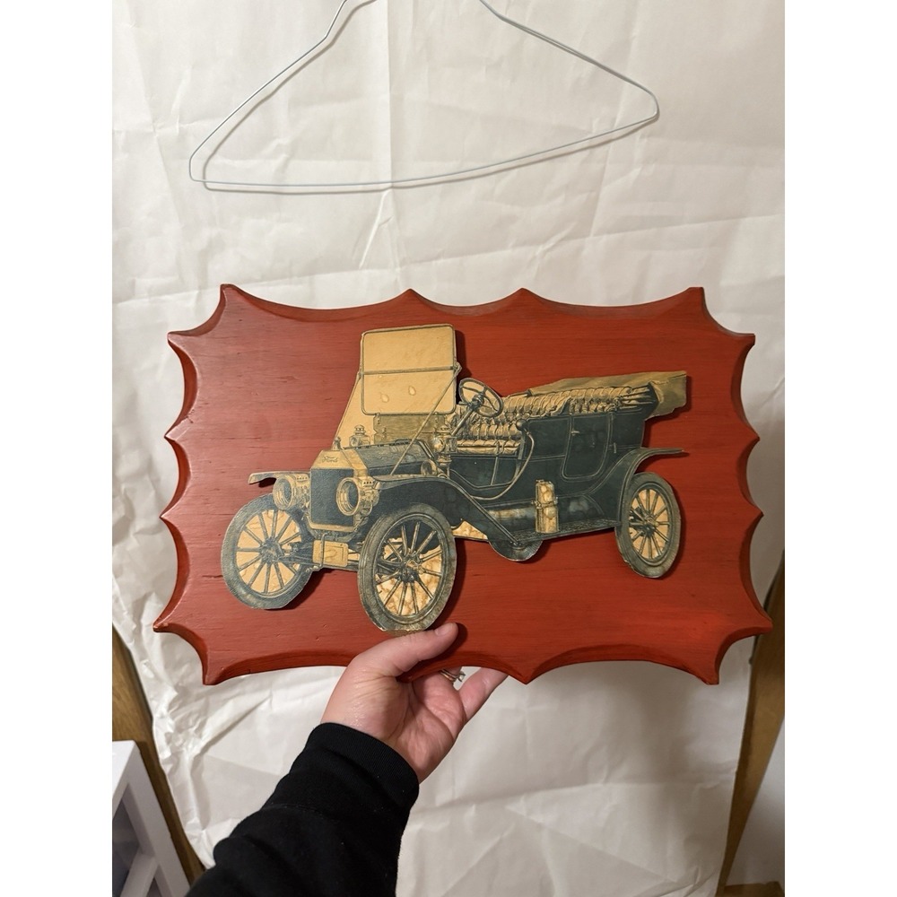 Ford Vintage Wall Hanging Wood Plaque
